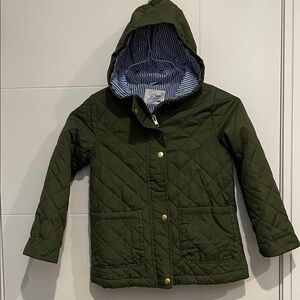 J. Crew Kids Quilted Jacket - Olive Green